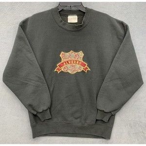 Vtg Alverno College Pullover Sweaters Womens X-Large Dark Gray Genus Made In USA